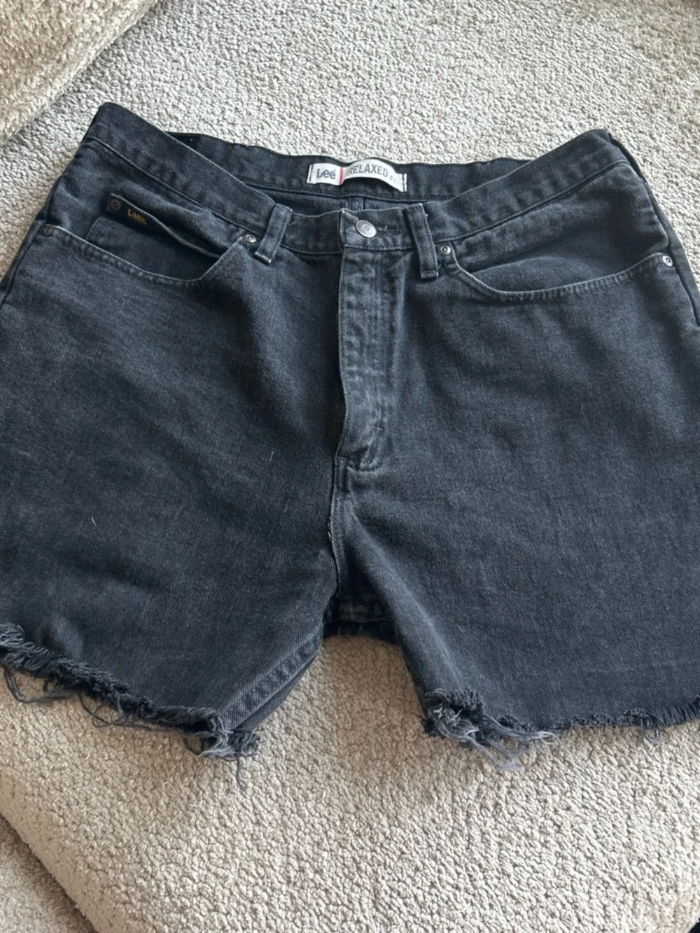 Lee Women's Black Cutoff Denim Shorts